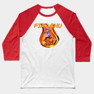 Fire Monster Baseball T-Shirt